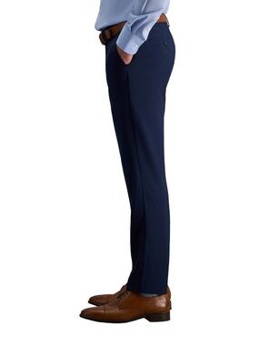 HAGGAR Blue Stretch Straight Fit Dress Pants 36 Waist New With Tags